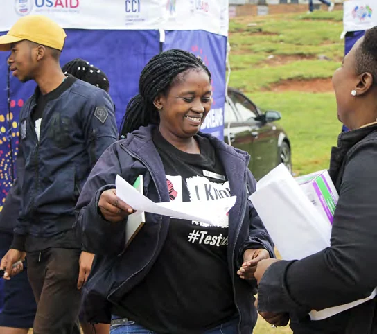 Community participants in a practical skills initiative